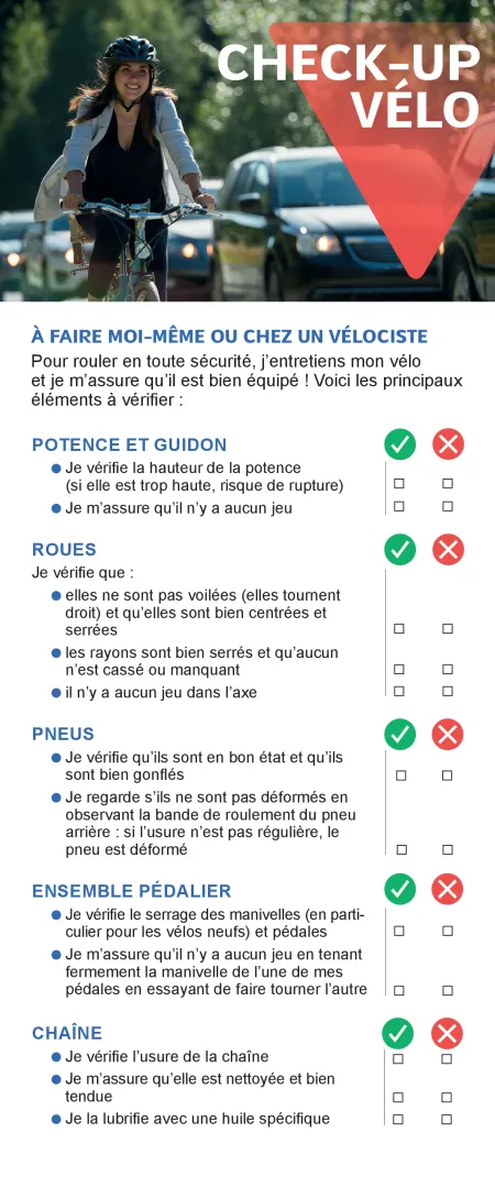 🚲✅ Et vous, vérifiez-vous régulièrement votre vélo ?
