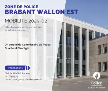 Affiche pour un emploi de Commissaire de police. Mobilité 2025-02