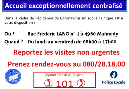 Horaires Covid