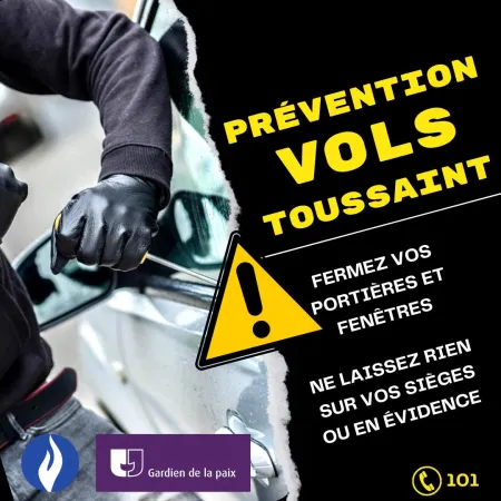 Prévention vols toussaint