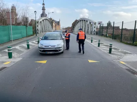 Contrôle au pont frontière