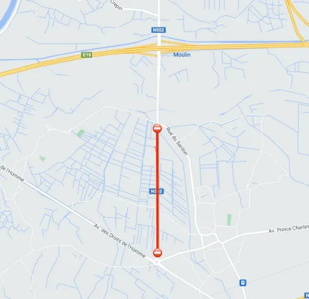 Carte fermeture RN552