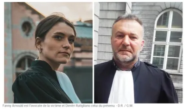 Fanny Arnould est l’avocate de la victime et Dimitri Rutigliano celui du prévenu.