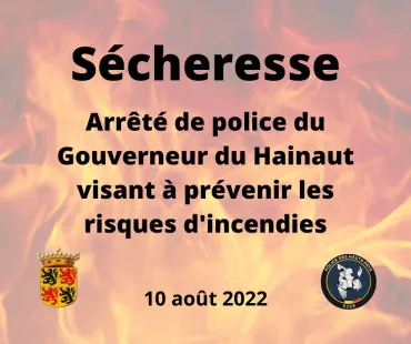 Sécheresse - Arrêté de police