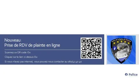 Code QR pour atteindre le dépôt de plainte