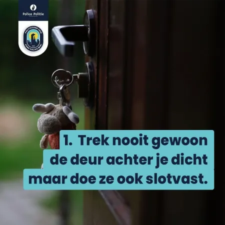 trek nooit gewoon de deur achter je dicht, maar doe ze ook