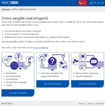 Homepage police-on-web