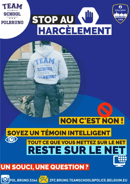 affiche teamschool - harcèlement scolaire