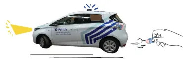 Renault Zoé, het eerste elektrische voertuig van de lokale politie