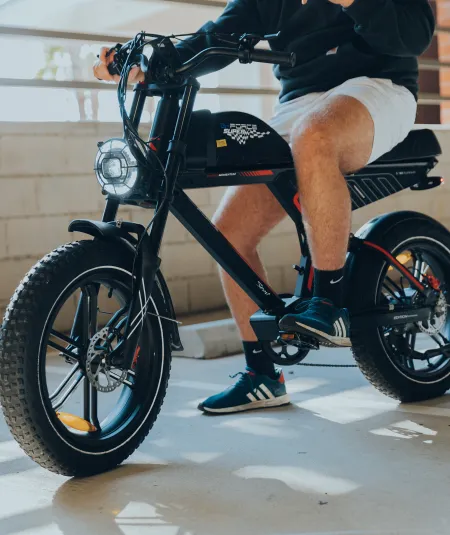 stockfoto van een fatbike