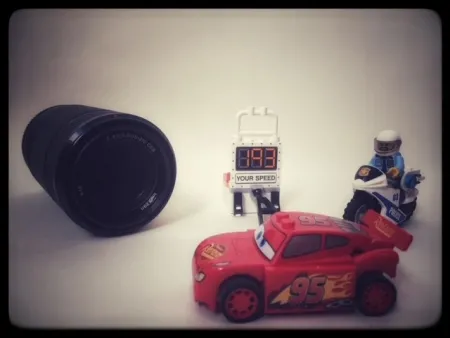 opstelling met lego en camera