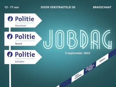 Poster jobdag politie brasschaat noord en schoten