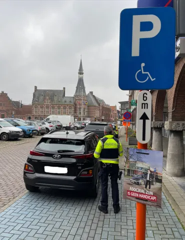 controle mindervalidenparkeerplaatsen