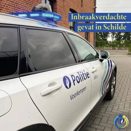 Voertuig politie Voorkempen