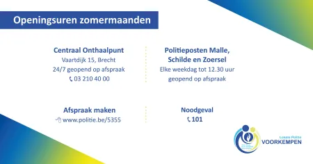 Openingsuren zomer