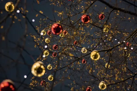 foto van kerstballen