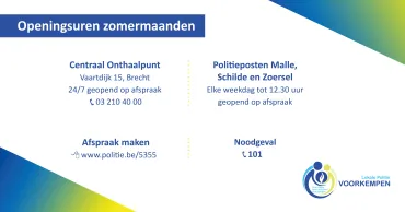 Openingsuren zomer