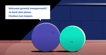 Campagnebeeld chat tegen seksueel geweld