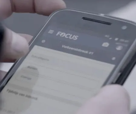 Foto van gsm met Focus