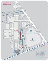 Grondplan UZA - zorgcentra