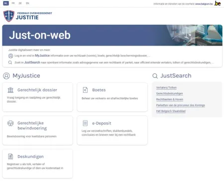 Startscherm just-on-web