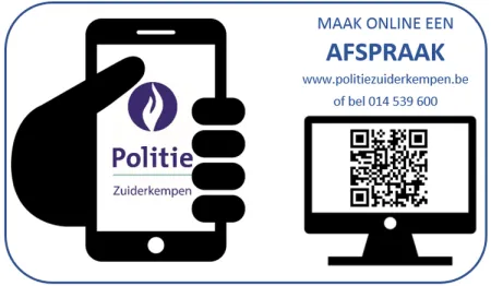 Logo werken op afspraak met QR-code