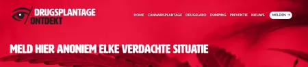 banner drugsplantage ontdekt
