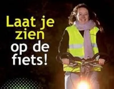 Affiche actie laat je zien op de fiets