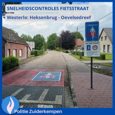 Snelheidscontroles fietsstraat