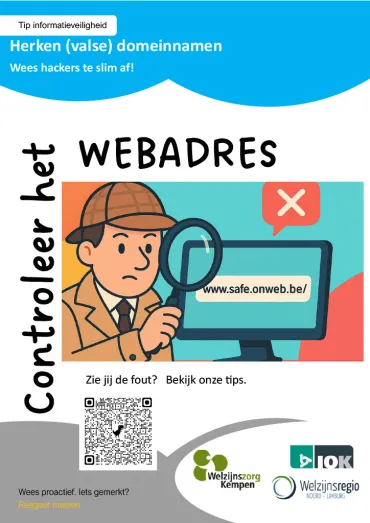 Controleer het webadres
