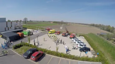 Luchtfoto van de steunbetuiging