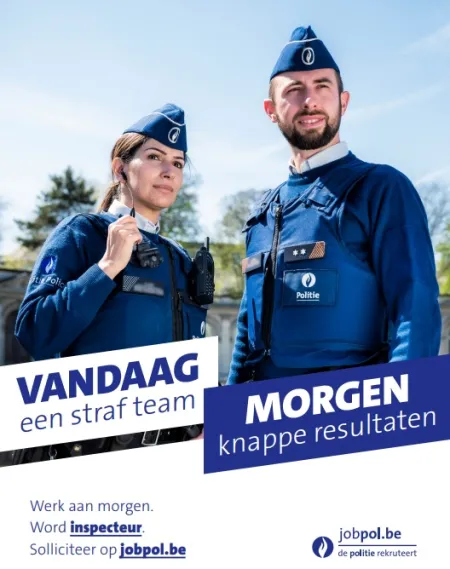 de politie rekruteert