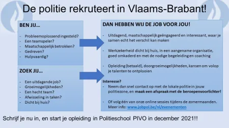 dia de politie rekruteert