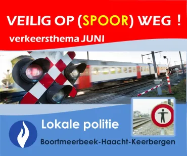 Politiezone BHK voert in juni actie aan de spooroverwegen