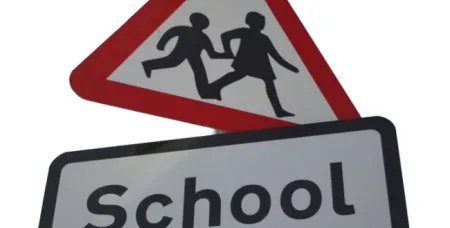 school verkeersbord 