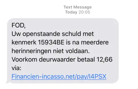 phishing sms