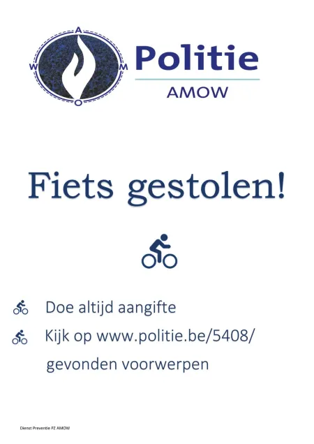 Affiche gevonden fietsen
