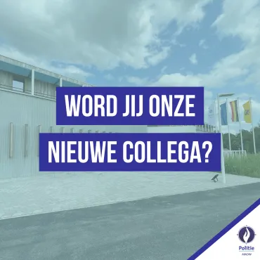 Visual met nieuw hoofdcommissariaat als achtergrond