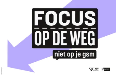 Focus op de weg, niet op je gsm