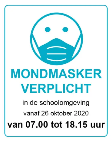 Mondsmakerplicht schoolomgeving Asse