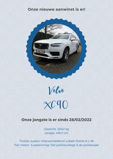 Geboortekaartje Volvo XC 90