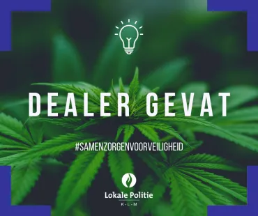 Drugsdealer gevat