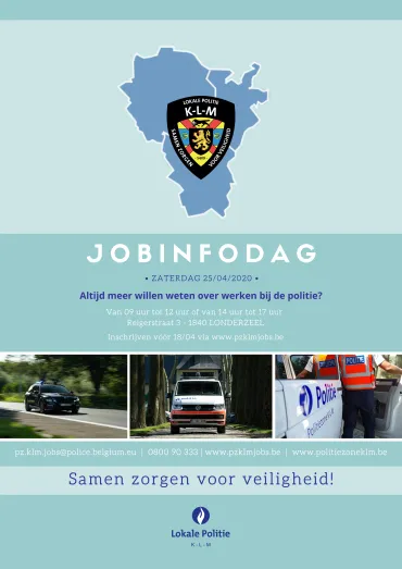 Affiche jobinfodag 25/04: PZ K-L-M