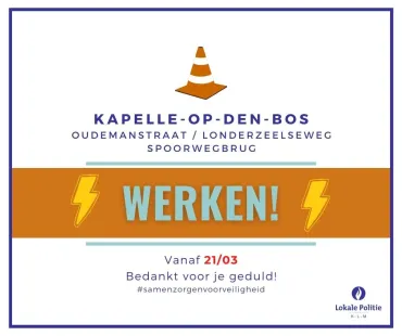 Werken spoorwegbrug Ramsdonk