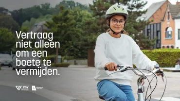 Vertraag niet alleen om een boete te vermijden