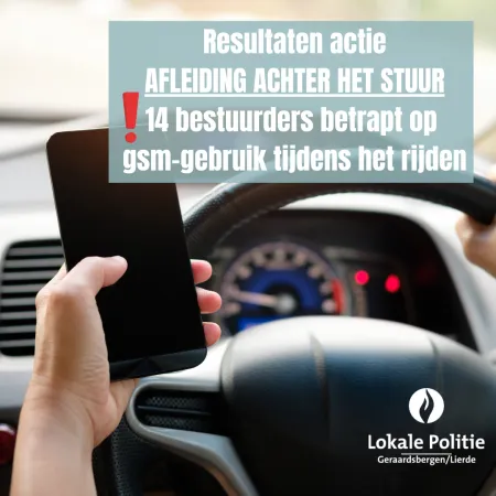 Afleiding achter stuur