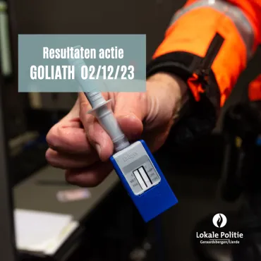 Resultaten actie Goliath