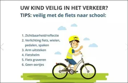 tips voor een veilige rit van en naar school
