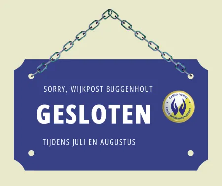 Sluiting wijkpost Buggenhout zomervakantie