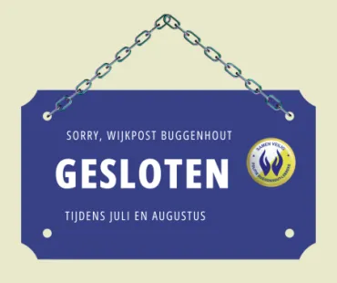 Sluiting wijkpost Buggenhout zomervakantie